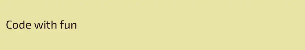 Code with fun